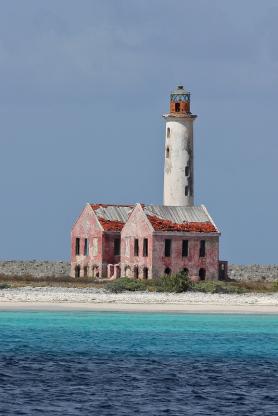 Karibský ostrov Curacao s majákem