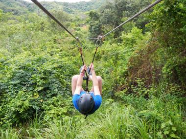 Karibský ziplining